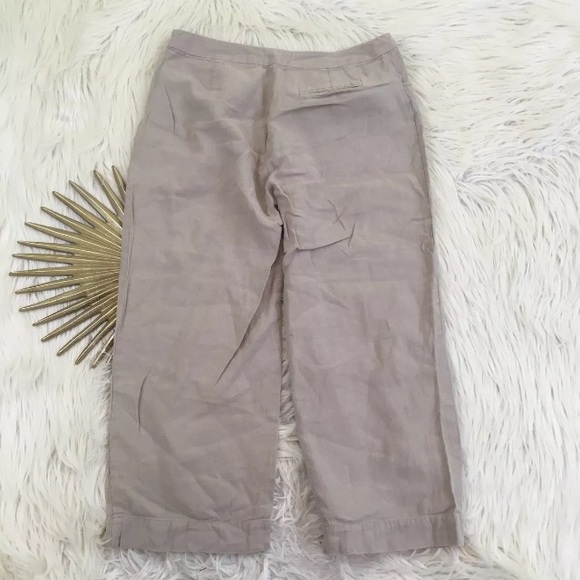 🌸SOLD🌸Eileen Fisher Linen & Cotton Blend Capris - Picture 4 of 5